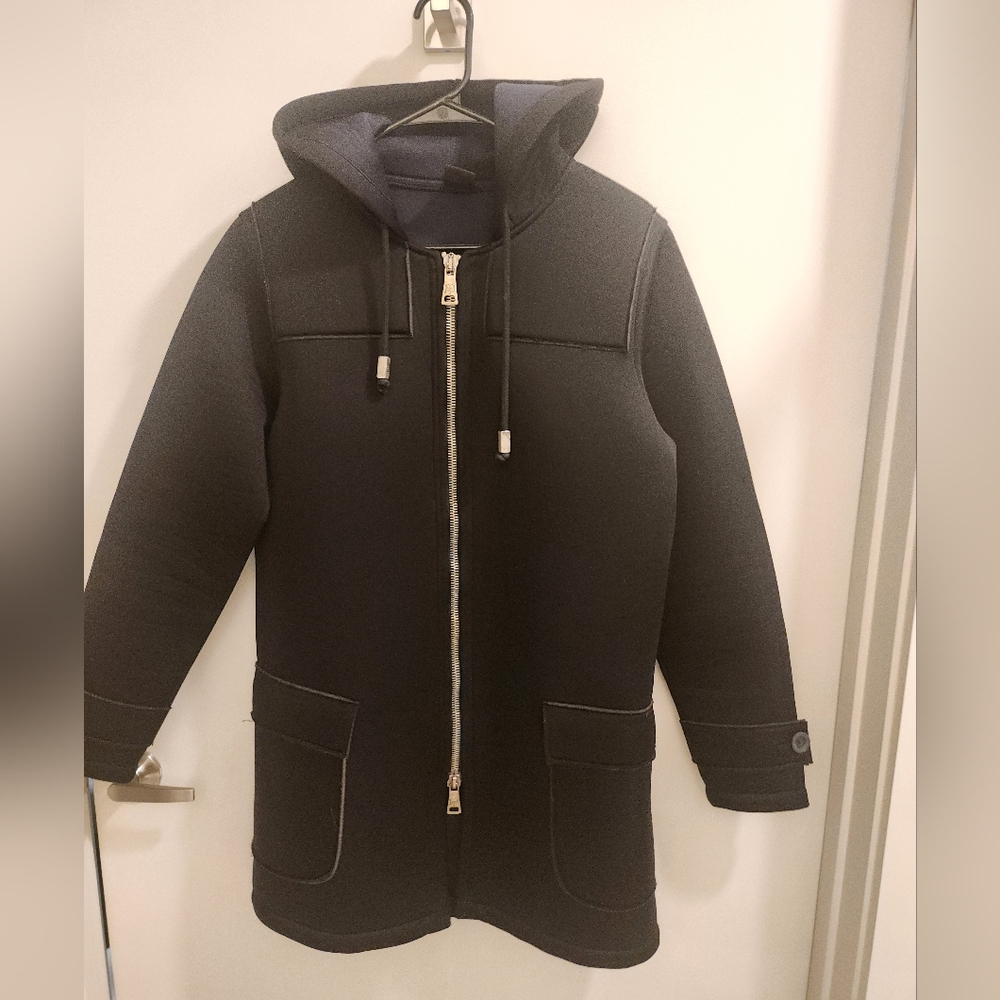 Jijil Black Neoprene Hooded Jacket Men's S/Women's M/L